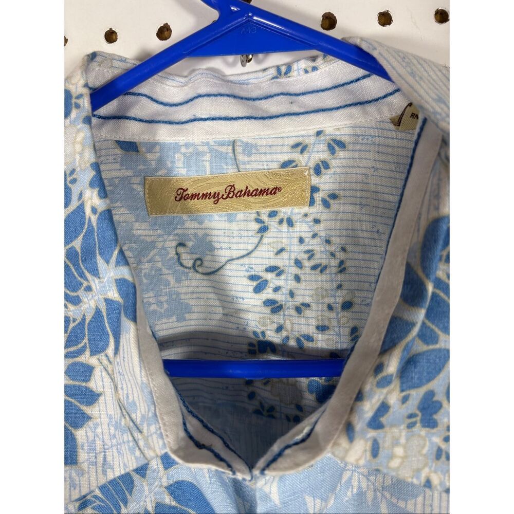 Tommy Bahama Mens Tropical floral button down Linen shirt size XXL - Picture 4 of 5